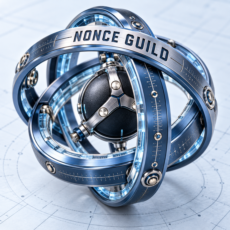 NONCE GUILD 冰蓝钛金属三轴协议仪